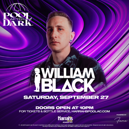 William Black Saturday Night at The Pool After Dark - Flyer