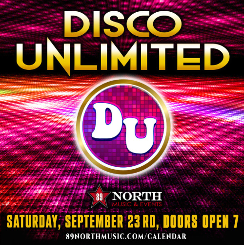 Flyer: DISCO UNLIMITED w/DJ RONNIE SPARKS