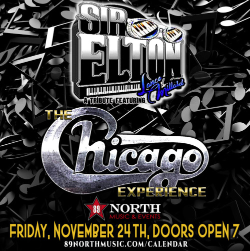 SIR ELTON & CHICAGO TRIBUTE - Flyer