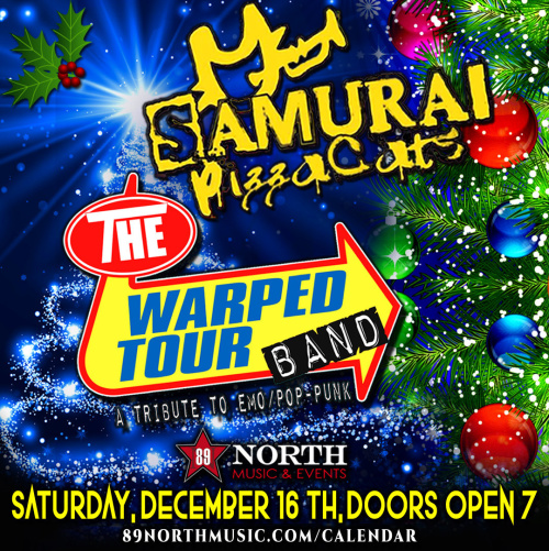 SAMURI PIZZA CATS & THE WARPED TOUR BAND - Flyer