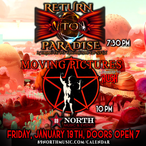 Return to Paradise & Moving Pictures - Flyer