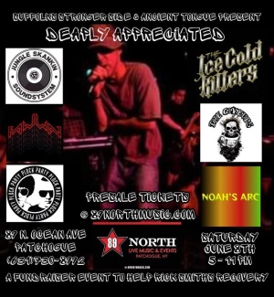 Flyer: Deaply Appreciated, Ice Cold Killers, Jungle Skank Sound Sound System, Plock Party, The Giveups, Noah