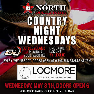 Flyer: Country Night w/ Leslie & Locmore