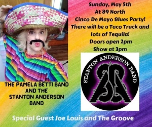Flyer: Joe Louis, Pam Betti, Stanton Anderson Band