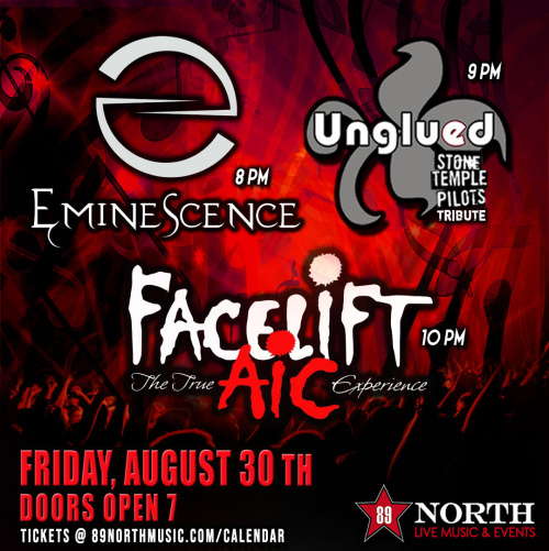 Flyer: EmineScence, Unglued, & Facelift