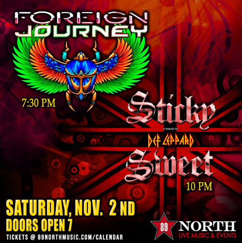 Flyer: Foreign Journey & Sticky Sweet