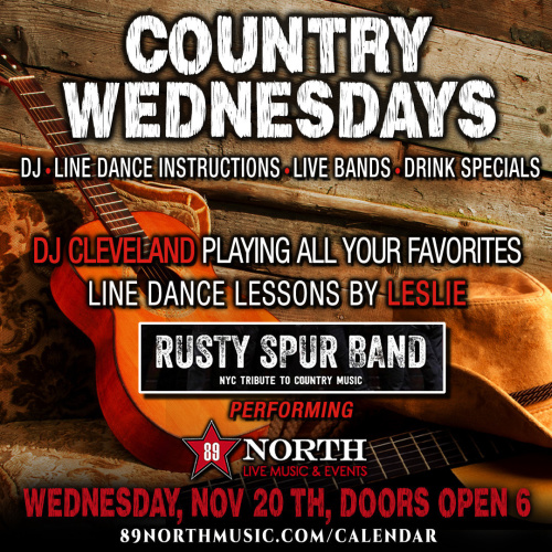 Flyer: Country Wednesday - Featuring Rusty Spur