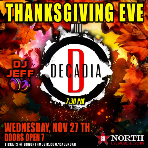 Flyer: Decadia - With DJ Jeff