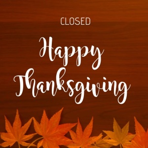 Flyer: Closed for Thanksgiving