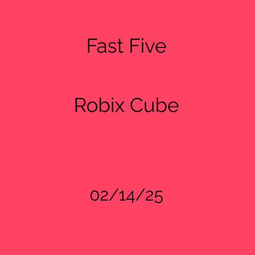 Flyer: Fast Five & Rubix Cube