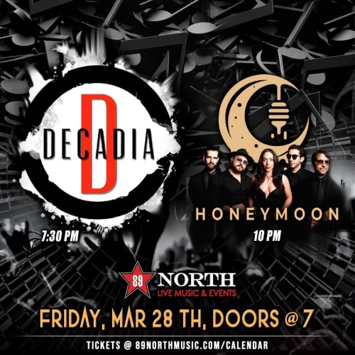 Decadia & Honeymoon - Flyer