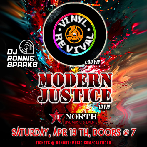 Vinyl Revival & Modern Justice with DJ Ronnie Sparks - Flyer