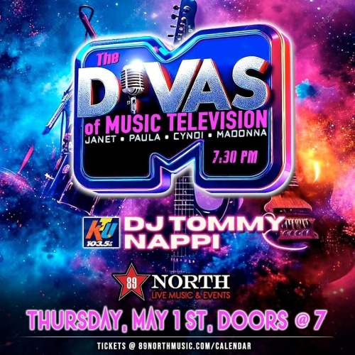 Divas of Music Television & DJ Tommy Nappi - Flyer