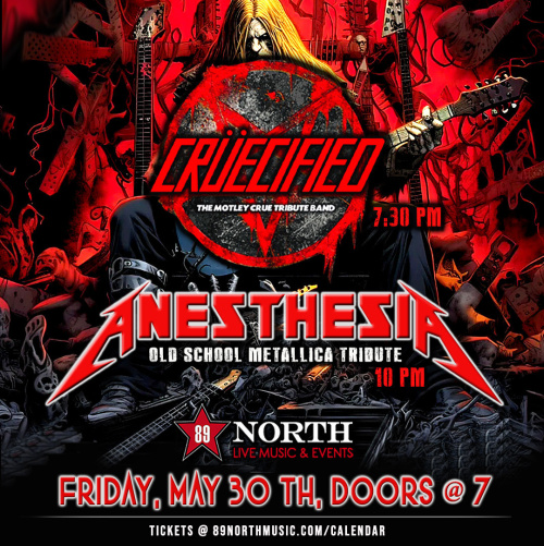 Cruecified & Anesthesia - Flyer