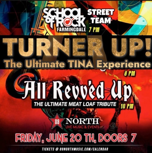 School of Rock Farmingdale, Turner Up, All Revved up - Flyer
