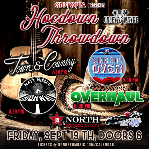 Giotopia's Hoedown Throwdown - Flyer