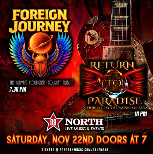 Foreign Journey & Return to Paradise - Flyer