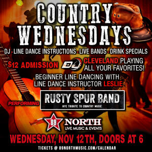 Flyer: Country Wednesdays with Rusty Spur