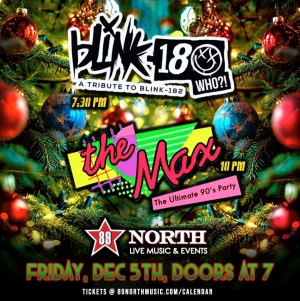 Flyer: The Max & Blink 180 Who