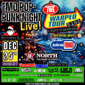 Flyer: The Warped Tour Band w/All The Blink Things