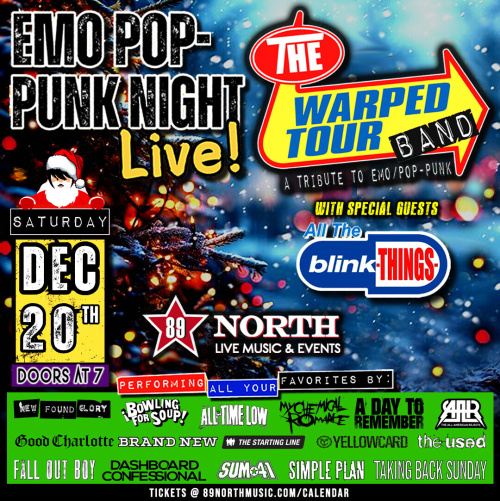 The Warped Tour Band w/All The Blink Things - Flyer