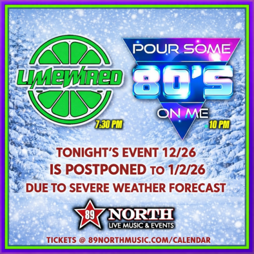 LimeWired & Pour Some 80's On Me - Flyer