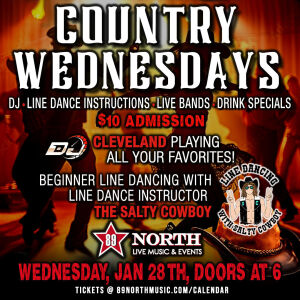 Flyer: Country Wednesday with The Salty Cowboy
