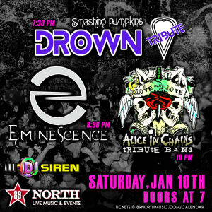 Flyer: Drown, Eminescence, & Love Hate Love