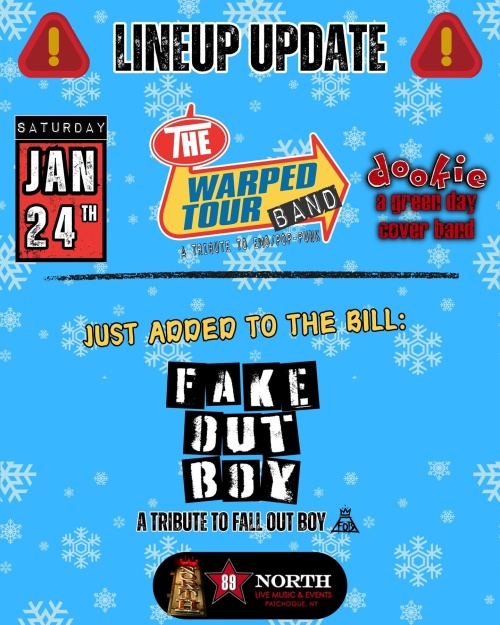 The Warped Tour Band, Dookie, & Fake Out Boy - Flyer