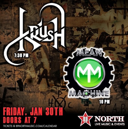 Krush & Mean Machine - Flyer