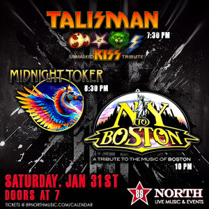 Flyer: Talisman, Steve Miller Tribute,  NY to Boston