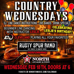 Flyer: Country Wednesday with Rusty Spur Band