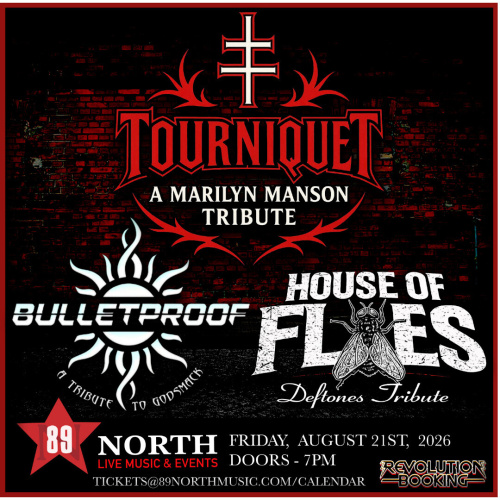 Tourniquet, House of Flies, Bulletproof - Flyer