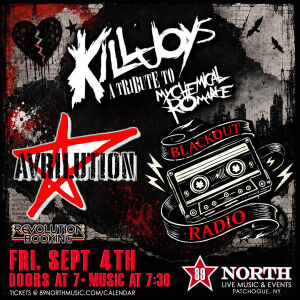 Flyer: Killjoys, Avrilution, & Blackout Radio