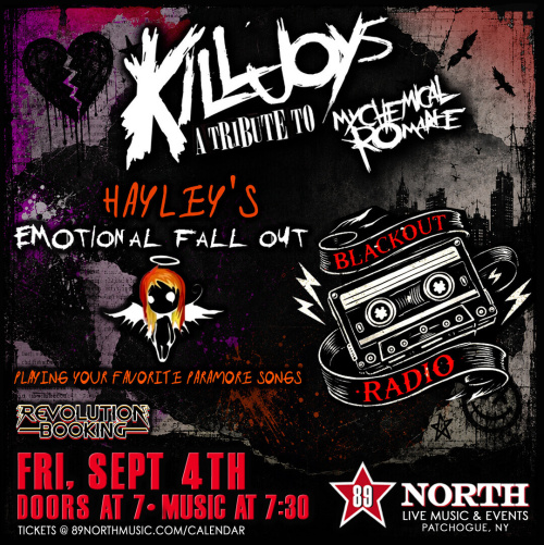 Killjoys, Haley's Emotional Fallout, & Blackout Radio - Flyer