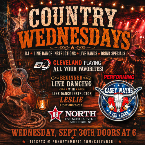 Country Wednesday with Casey Wayne & The Rodeo - Flyer