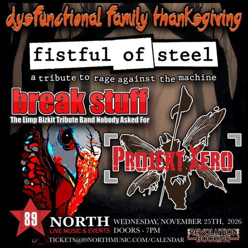 Fistful of Steel w/Break Stuff & Project Xero - Flyer