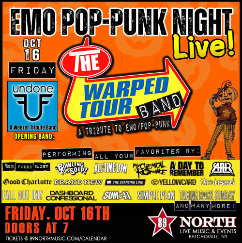 The Warped Tour Band w/ Undone - Flyer