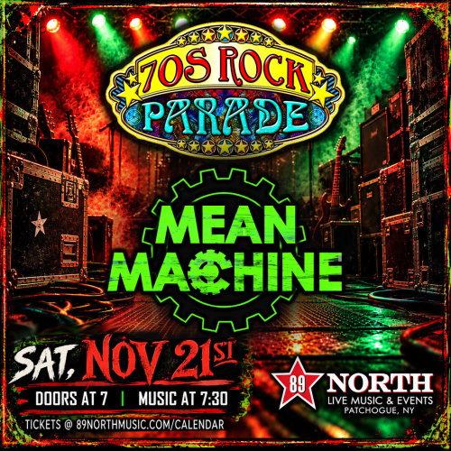 70's Rock Parade & Mean Machine - Flyer