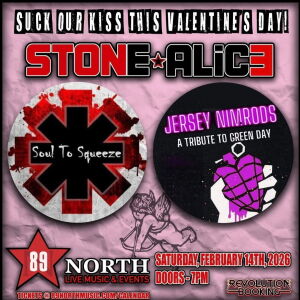 Flyer: Stone Alice, Jersey Nimrods, & Soul to Squeeze