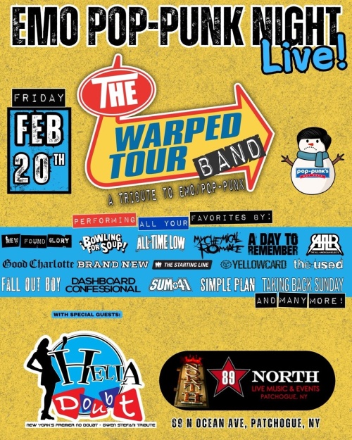 The Warped Tour Band w/Hella Doubt - Flyer