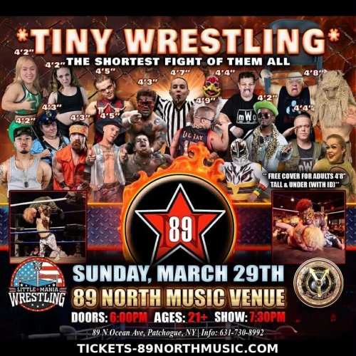 Tiny People Wrestling - Sunday 3/29/26 - Flyer