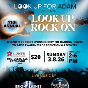 Flyer: LOOK UP ROCK ON - FUNDRAISER