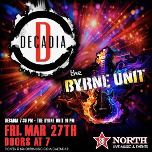 Flyer: Decadia & The Byrne Unit