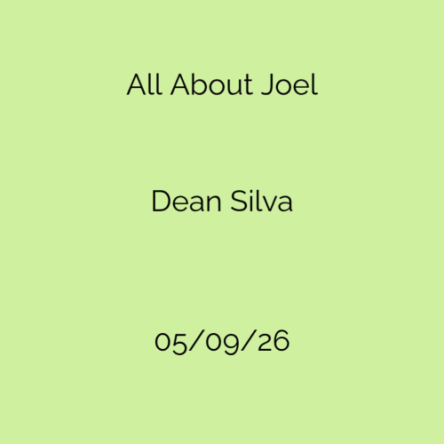 All About Joel & Dean Silva - Flyer