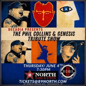 Flyer: Decadia presents - The Phil Collins & Genesis Tribute Show