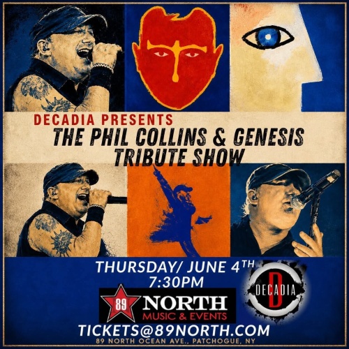 Decadia presents - The Phil Collins & Genesis Tribute Show - Flyer