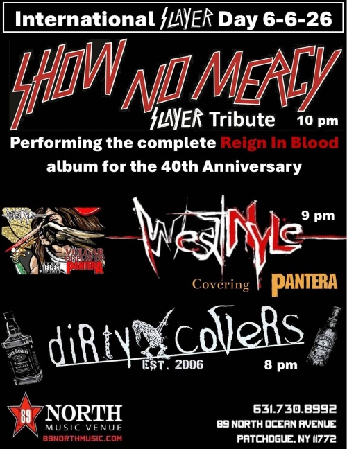 Show No Mercy, Westnyle, & Dirty Covers - Flyer