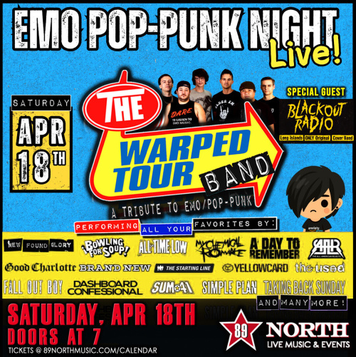 The Warped Tour Band & Blackout Radio - Flyer
