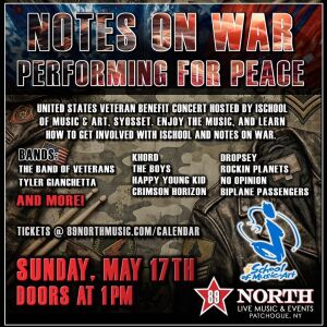 Flyer: NOTES ON WAR - VETERANS CONCERT